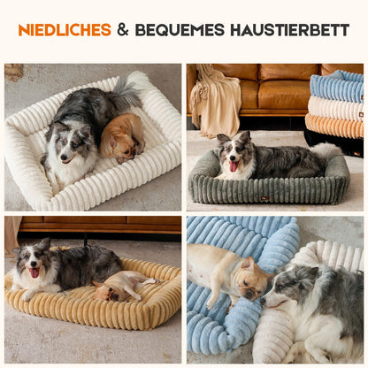 Upvilla Hundebett für grosse Hunde, waschbar, dunkelgrau, 92 x 69 cm