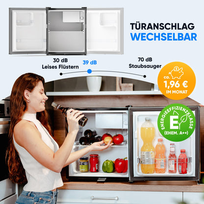 Stillstern Mini Kühlschrank KB 46.4, 45 L, mit Frostfach und Schloss