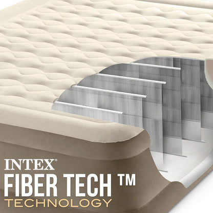 Intex Queen Ultra-Plüsch-Luftbett mit Fiber-Tech RP, 152 x 203 x 46 cm