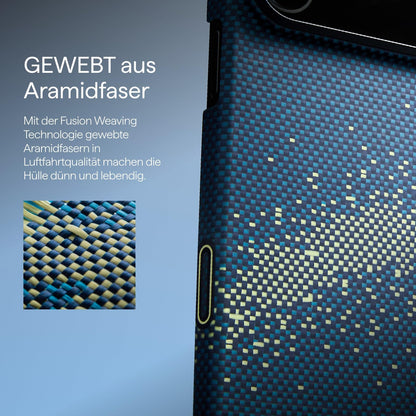 pitaka iPhone 17 Pro Max ultradünne Aramid Hülle - Milchstrasse