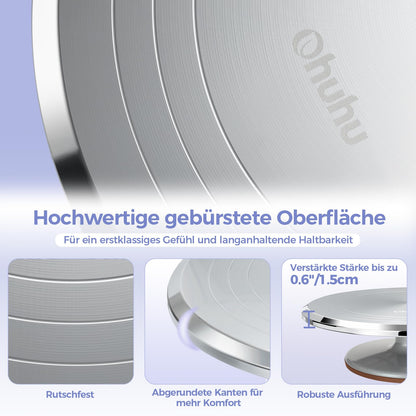 Ohuhu Tortenplatte drehbar, Aluminium Drehteller 30 cm mit Zubehör