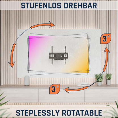 RICOO S5144 TV Wandhalterung schwenkbar für 40–65 Zoll, bis 50 kg