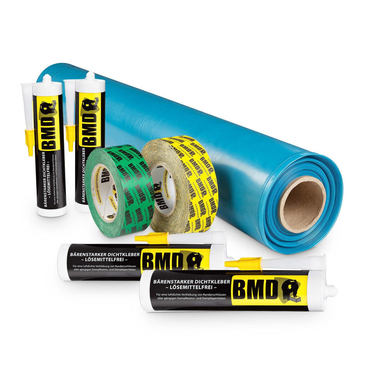 BMD Profi Dampfbremse Systempaket – 100m² inkl. Zubehör. Transparente Folie. Reguliert Feuchte, sichert Luftdichtheit Dach.