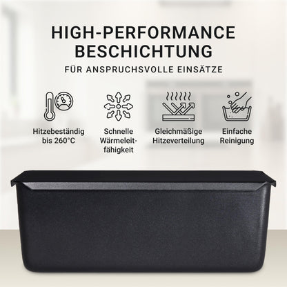 BREADLYST Brotbackform mit Deckel, Kastenform aus Kohlenstoffstahl