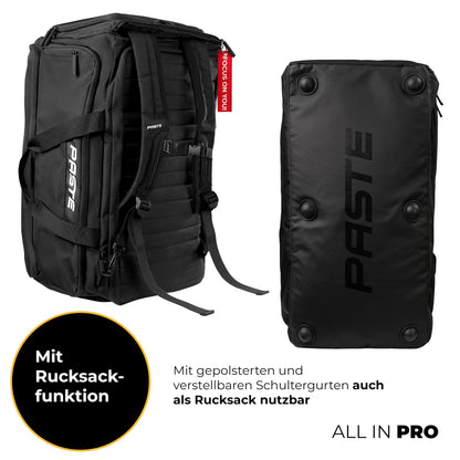 PASTE Sporttasche 68L mit Rucksackfunktion, Schuh- & Nassfach