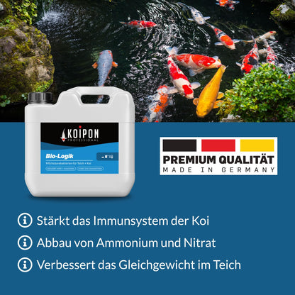 KOIPON Bio-Logik Milchsäurebakterien 5 l Teichpflege für Fischteich
