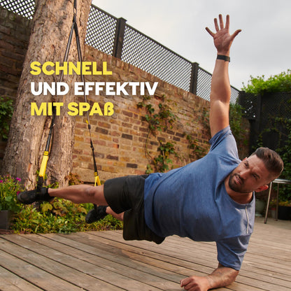 TRX GO Schlingentrainer in Grau – Ganzkörpertraining für unterwegs