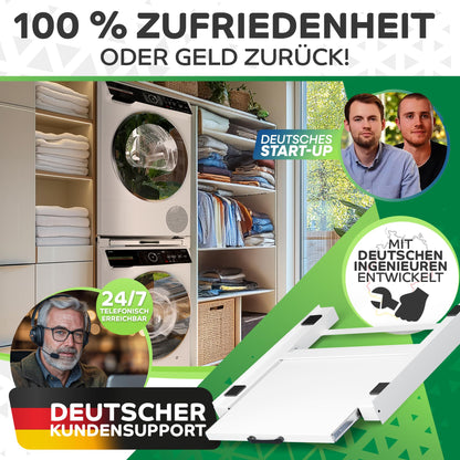 Tretmann Zwischenbaurahmen Universal aus Stahl mit Ausziehplatte
