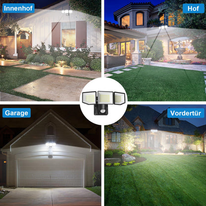 YTKIH LED Strahler mit Bewegungsmelder Aussen 6000 lm 38 W IP65