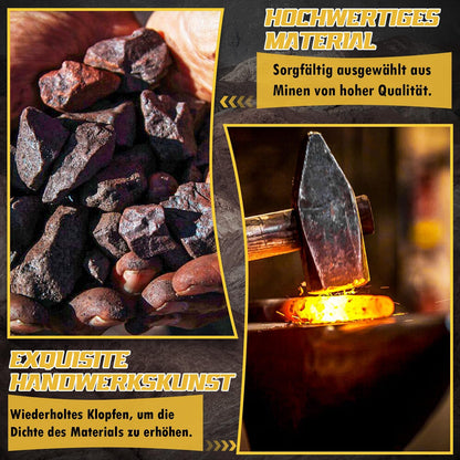 Dream Reach Wikingeraxt Set, 2-teilig, handgeschmiedet mit Holzgriff