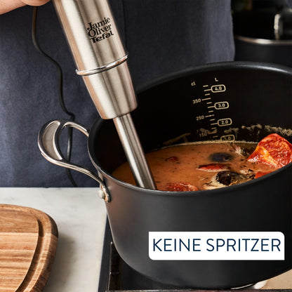 Tefal Jamie Oliver Stabmixer HB95JD10 mit 800 ml Mixbecher