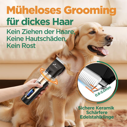 Gimars Hundeschermaschine 6-in-1 Set, kabellos, 7000 U/min, leise