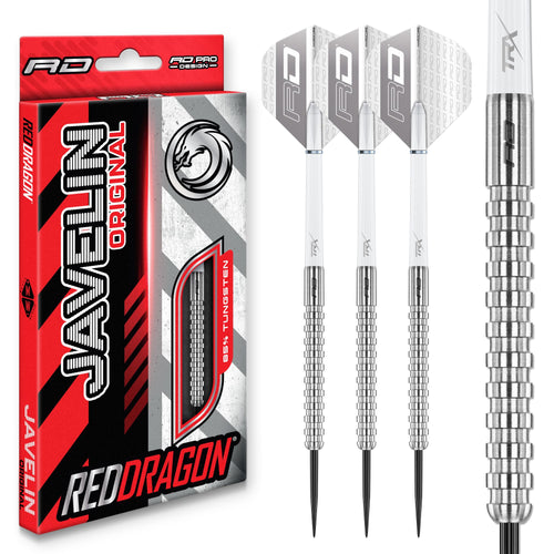 RED DRAGON Javelin Steeldarts 20g – 85% Tungsten Dartpfeile Set mit Hardcore XT Flights und TRX Shafts
