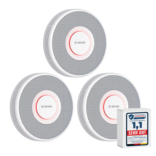 X-Sense Smarter WLAN-Rauchmelder XS0B-MR mit Sprachausgabe, 3er-Set