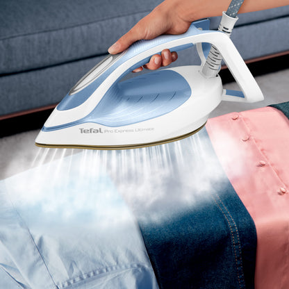 Tefal Pro Express Ultimate GV9710 Dampfbügelstation - Weiss/Blau