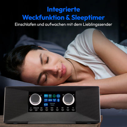 MEDION P85333 Internetradio DAB+ mit WLAN, schwarz