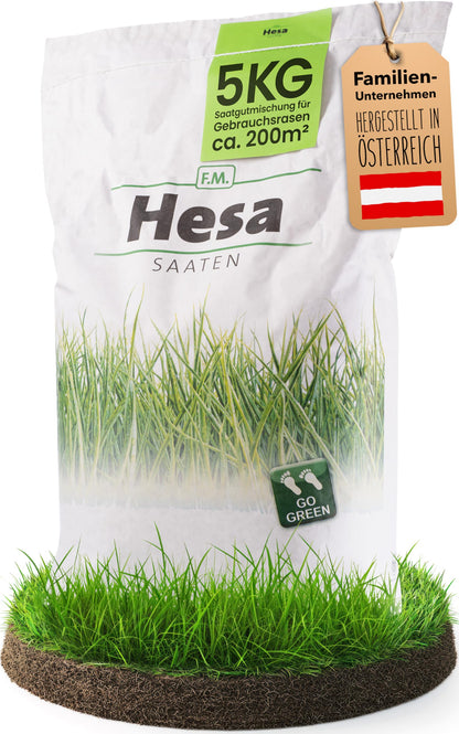 Hesa Gebrauchsrasen RSM 2.3 Rasensamen 5 kg für 200 m²