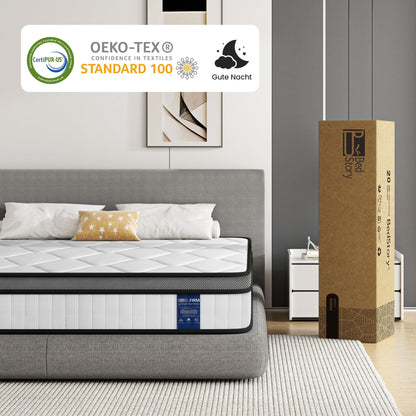 BedStory Taschenfederkern Matratze H3 Orthopädisch – 100x200cm