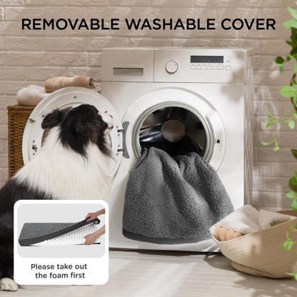 Bedsure orthopädisches Hundebett für grosse Hunde dunkelgrau 91x69 cm