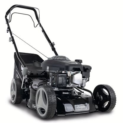 Scheppach MS132-42B Benzin-Rasenmäher Black Edition mit Antrieb und 45 l Fangbox