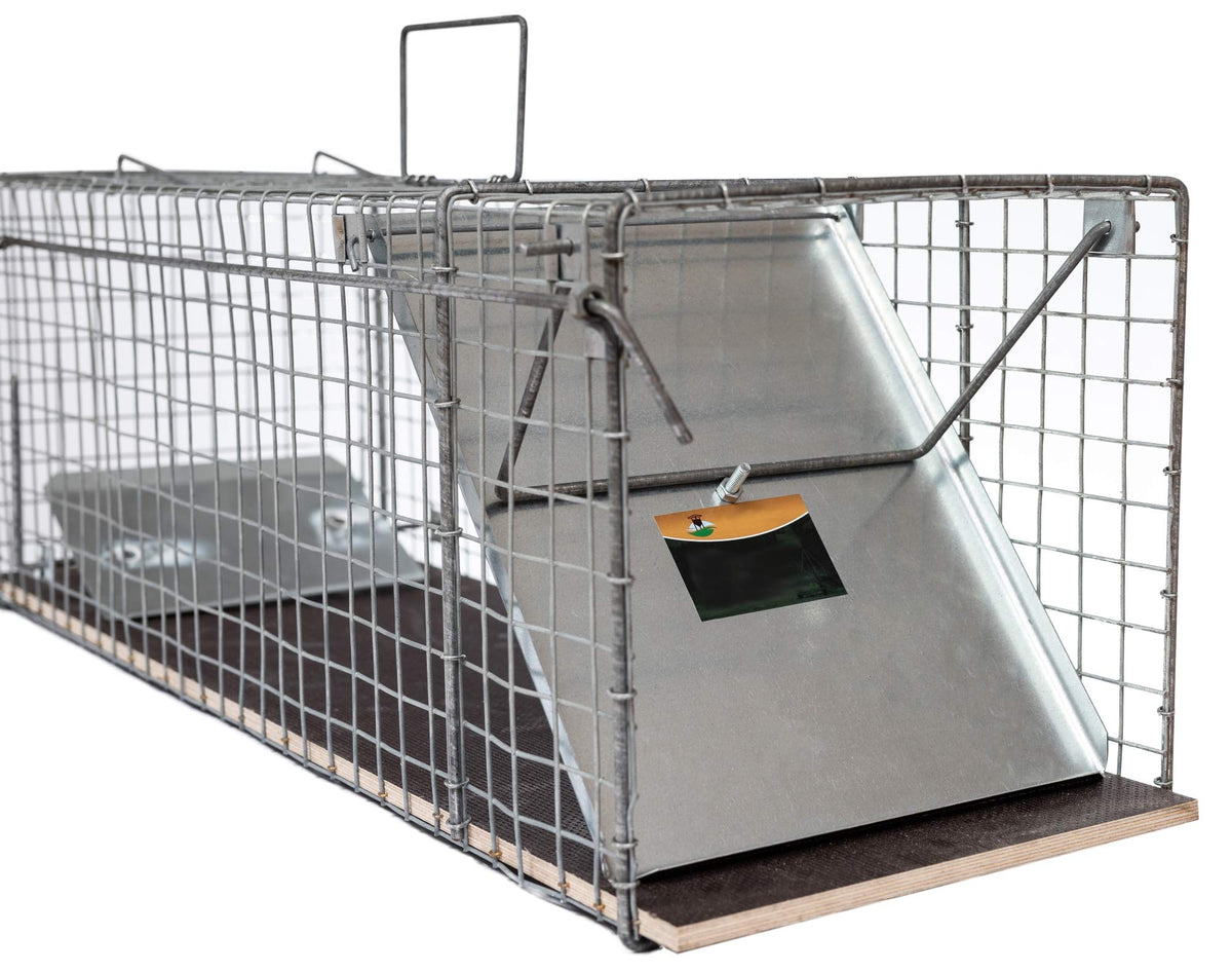 123jagd Lebendfalle Marderfalle Katzenfalle mit 2 Eingängen, verzinkt
