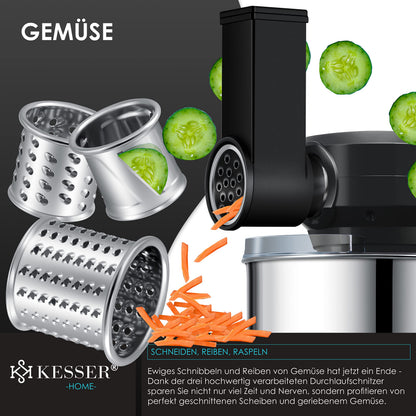 KESSER K-KM 3000 3-in-1 Küchenmaschine Fleischwolf 5.5L