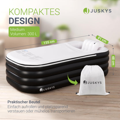 Juskys Aufblasbare Eistonne M – Outdoor Eisbad für Erwachsene