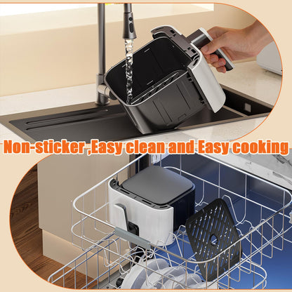 DEIME Heissluftfritteuse RA311D, 2,5 l, kompakter digitaler Airfryer
