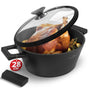 ZWIEGER BLACK STONE Schmortopf und Bräter mit Deckel 28 cm