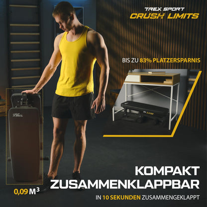 TREX SPORT TX-110B Hantelbank klappbar – 7-fach verstellbar