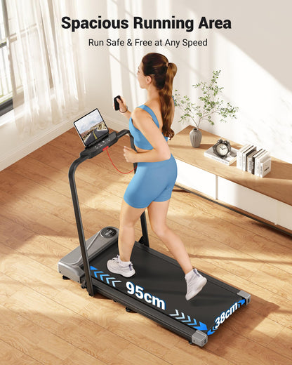 THERUN Laufband klappbar – Walking Pad für Zuhause 10 km/h