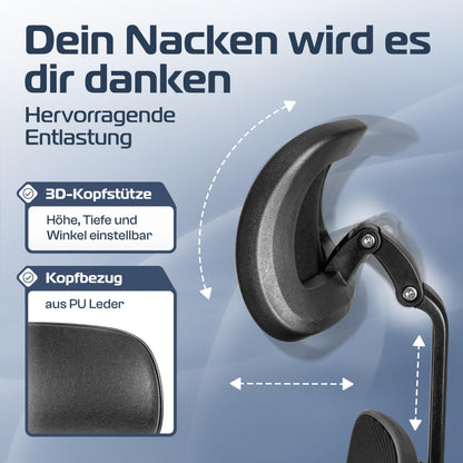 CLOUVOU SmartSeat Ergonomischer Bürostuhl – Testsieger 150kg
