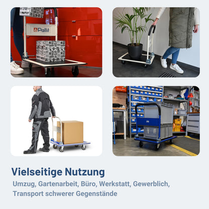 Pallit Carry Transportwagen klappbar, Plattformwagen bis 150 kg