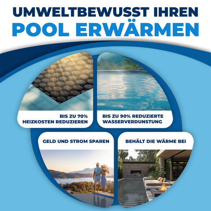 KESSER Solarabdeckplane Pool rechteckig 450 x 220 cm, 120 µm