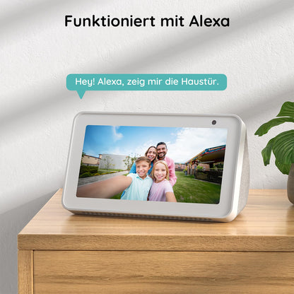 BOIFUN J7 2K WLAN Video-Türklingel mit Kamera und 180° Sichtfeld