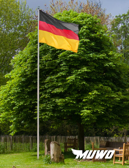 MUWO Glory Teleskop-Fahnenmast, Aluminium, höhenverstellbar bis 6,1 m