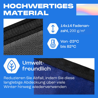 Yankee Poolabdeckung rund für 366-400 cm Pools - Ø 460 cm blau