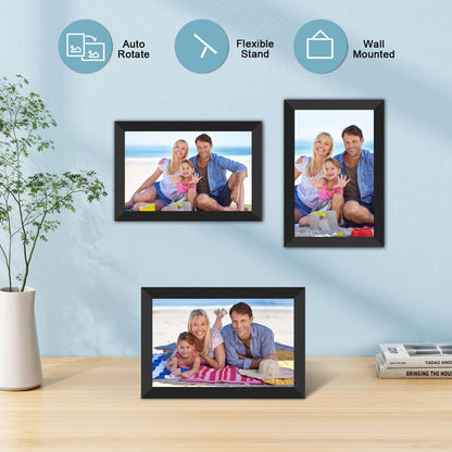 FRAMEO WLAN 32GB Digitaler Fotorahmen – 10,1 Zoll IPS Touchscreen