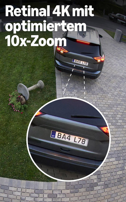 Ring Aussenkamera Pro – Überwachungskamera mit Retinal 4K, 10x-Zoom