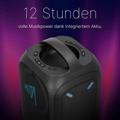 TechniSat LAUTA WUMMSBOX Bluetooth Partybox mit LED-Lichtshow