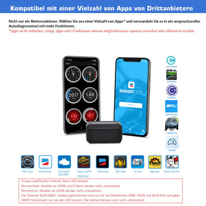 Veepeak OBDCheck BLE OBD2 Diagnosegerät Bluetooth für iOS & Android