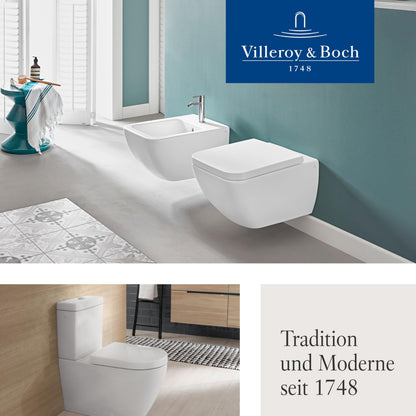 Villeroy & Boch Universal WC-Sitz – weiss, Absenkautomatik, Duroplast