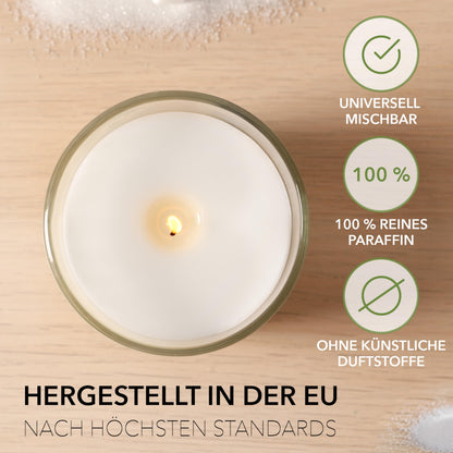BwLights Paraffinwachs Granulat Weiss 5 kg – Kerzenwachs zum Giessen