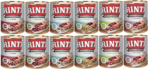 Rinti Hundefutter Nassfutter Mischpaket Multipack 2, Mix (12 x 800 g)