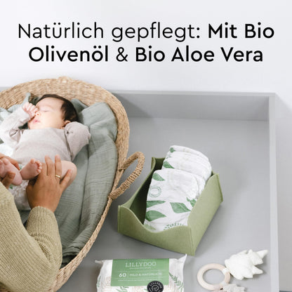LILLYDOO green Feuchttücher Mild & Natürlich, 900 Stück (15x60)