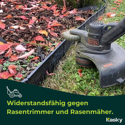 GartPro Rasenkante Kunststoff unsichtbar - 10,7 m Beeteinfassung