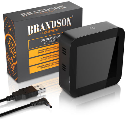 Brandson CO2 Messgerät mit Alarm, Temperatur- und Feuchteanzeige