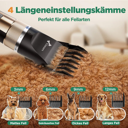 Gimars Hundeschermaschine 6-in-1 Set, kabellos, 7000 U/min, leise
