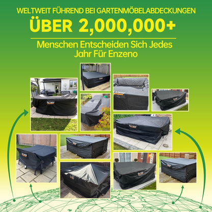 Enzeno Gartenmöbel-Abdeckung wasserdicht 420D Oxford 280x220x90 cm