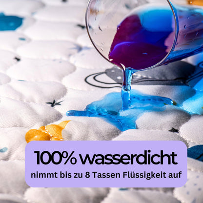 Hygge Sheets Bettunterlage wasserdicht für Kinder, 2er-Pack Weltraum